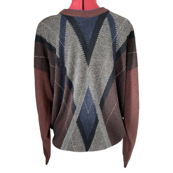 Vintage Bullock & Jones Mens Size‎ XL Linen Silk Blend Scottish Grandpa Sweater - Picture 1 of 7